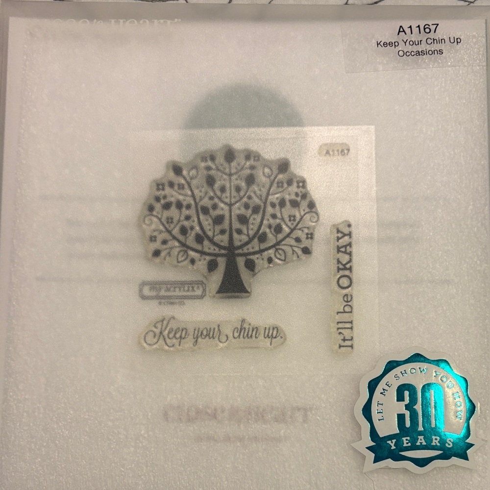Keep Your Chin Up Clear Stamp Set - Inspirational Tree Design